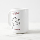 Mug Je ne mourrai pas mais vivrai Psaumes 118 (Devant gauche)