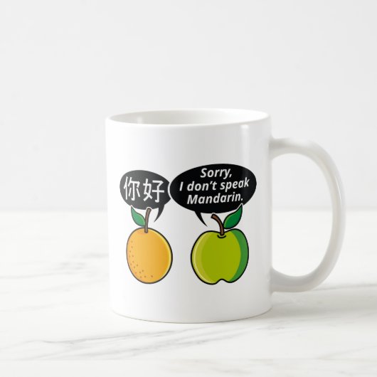 Mug Je ne parle pas mandarin (Droite)