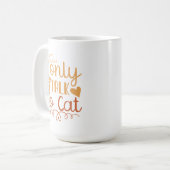 Mug Je ne parle qu'au chat (Devant gauche)