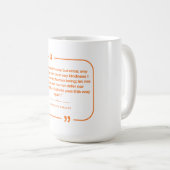 Mug Je ne passerai par ce chemin qu'une fois (Devant droit)