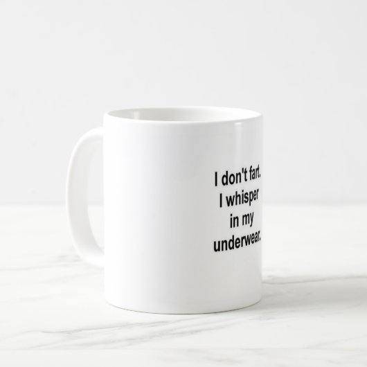 Mug Je ne pète pas (Devant gauche)