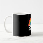 Mug Je ne peux même pas penser directement Gay pride d (Gauche)
