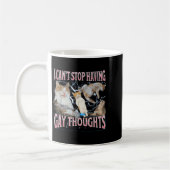 Mug Je ne peux pas arrêter d'avoir des pensées gay Mèm (Gauche)