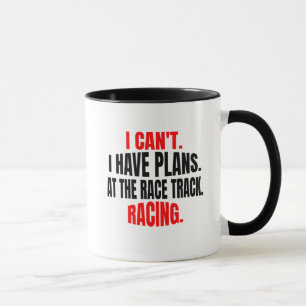 Mug Je ne peux pas avoir de plans à la course hippogra
