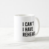 Mug Je ne peux pas avoir de répétition amusant profess (Devant droit)