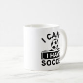 Mug Je ne peux pas avoir de soccer (Devant droit)