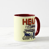 Mug Je ne peux pas cesser de parler (Devant droit)