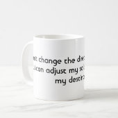 Mug Je ne peux pas changer la direction du vent (Devant gauche)