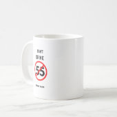 Mug Je ne peux pas conduire 55 - Citation - (Devant gauche)