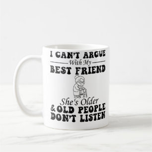 Mug Je ne peux pas discuter avec ma meilleure amie, el