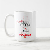 Mug Je ne peux pas garder le calme Je suis de l'Arizon (Gauche)