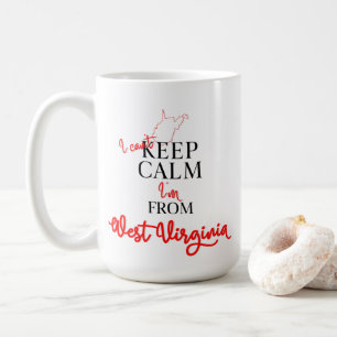 Mug Je ne peux pas garder le calme Je suis de Virginie