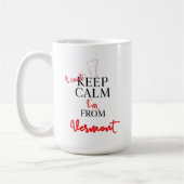 Mug Je ne peux pas garder le calme Je suis du Vermont (Gauche)