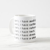 Mug Je ne peux pas, j'ai... du... (Devant gauche)