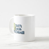 Mug Je ne peux pas, j'ai du pickleball | Bleu et jaune (Devant gauche)