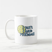 Mug Je ne peux pas, j'ai du pickleball | Bleu et jaune (Gauche)