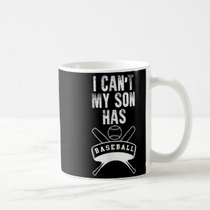 Mug Je ne peux pas Mon fils a du baseball Maman Papa d