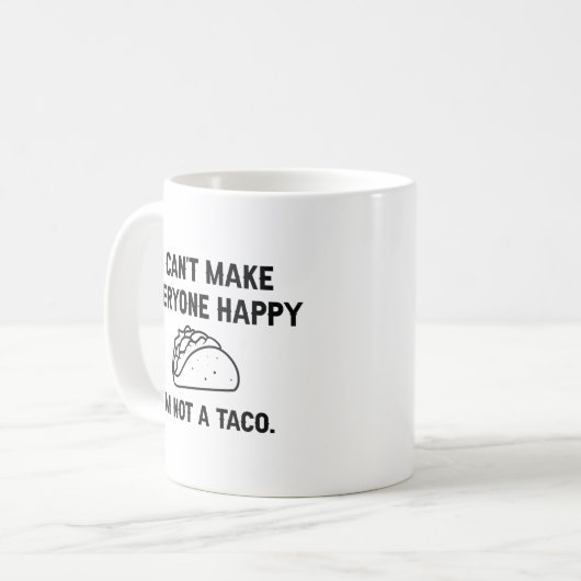 Mug Je ne peux pas rendre tout le monde heureux Je ne (Devant gauche)