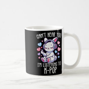 Mug Je Ne Peux Pas T'Entendre J'Écoute K-pop Rabbit Fi