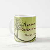 Mug "Je ne peux pas vivre sans livres. " (Devant gauche)