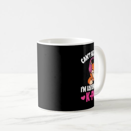Mug Je ne peux pas vous entendre Je suis en train d'éc (Devant droit)