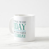 Mug Je ne peux pas vous parler (Devant gauche)