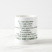 Mug Je ne porterai pas un pistolet (Centre)
