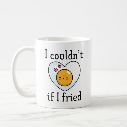 Mug Je ne pourrais pas si j'ai frité (Gauche)