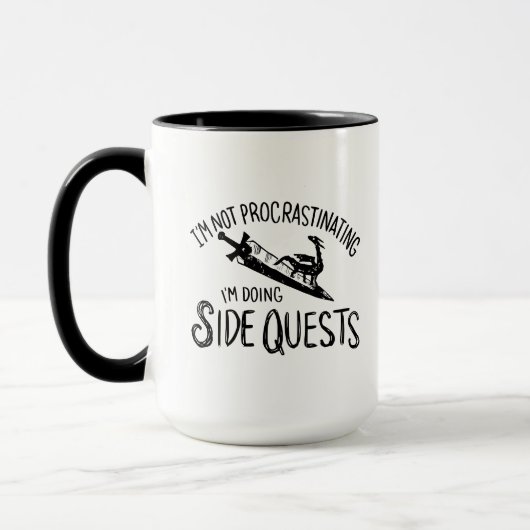 Mug Je ne proteste pas Je fais des quêtes latérales (B (Gauche)