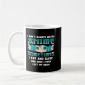 Mug Je ne regarde pas toujours Anime Fun Kawaii Japona (Gauche)