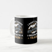 Mug Je ne ronfle pas Je rêve Je suis un train drôle (Devant gauche)