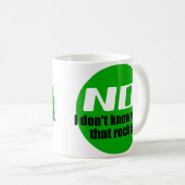 Mug Je ne sais pas ce que c'est que cette roche (verte (Devant droit)
