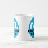 Mug Je ne sais pas ce que cette roche est (Bleu) (Centre)