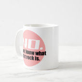 Mug Je ne sais pas ce qu'est cette roche (Rose) (Devant gauche)
