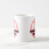 Mug Je ne sais pas ce qu'est cette roche (Rose) (Centre)