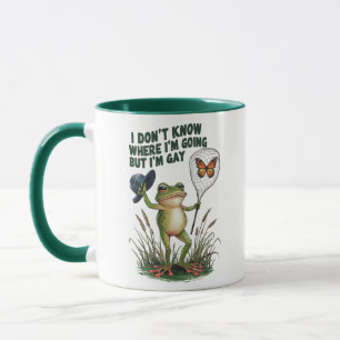 Mug Je ne sais pas où je vais mais je suis une grenoui