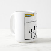 Mug Je ne sais pas pourquoi le chat unfollowed vous - (Devant gauche)