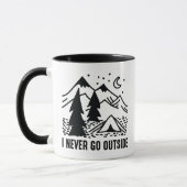 Mug Je ne sors jamais dehors (Gauche)