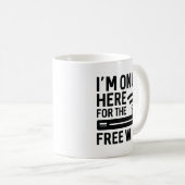 Mug Je ne suis ici que pour le wifi gratuit (Devant droit)