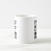 Mug Je ne suis ici que pour le wifi gratuit (Centre)