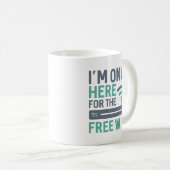 Mug Je ne suis ici que pour le wifi gratuit (Devant droit)