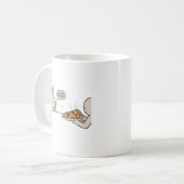 Mug Je ne suis pas affamé, je regarde simplement Mème (Devant gauche)