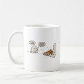 Mug Je ne suis pas affamé, je regarde simplement Mème (Gauche)