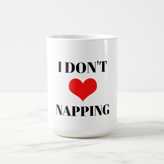 Mug Je ne suis pas amoureux de la sieste Saint-Valenti (Centre)