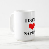 Mug Je ne suis pas amoureux de la sieste Saint-Valenti (Devant gauche)