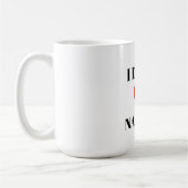 Mug Je ne suis pas amoureux de la sieste Saint-Valenti (Gauche)
