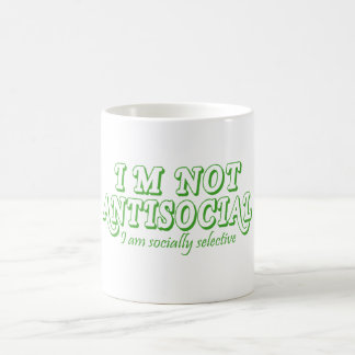 Mug Je ne suis pas anti-social mais socialement sélect