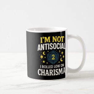 Mug Je ne suis pas asocial - Drôle de joueur de JdR su