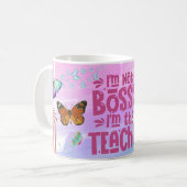Mug Je ne suis pas autoritaire, je suis l'enseignant (Devant gauche)