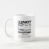Mug Je ne suis pas bizarre ! (Gauche)